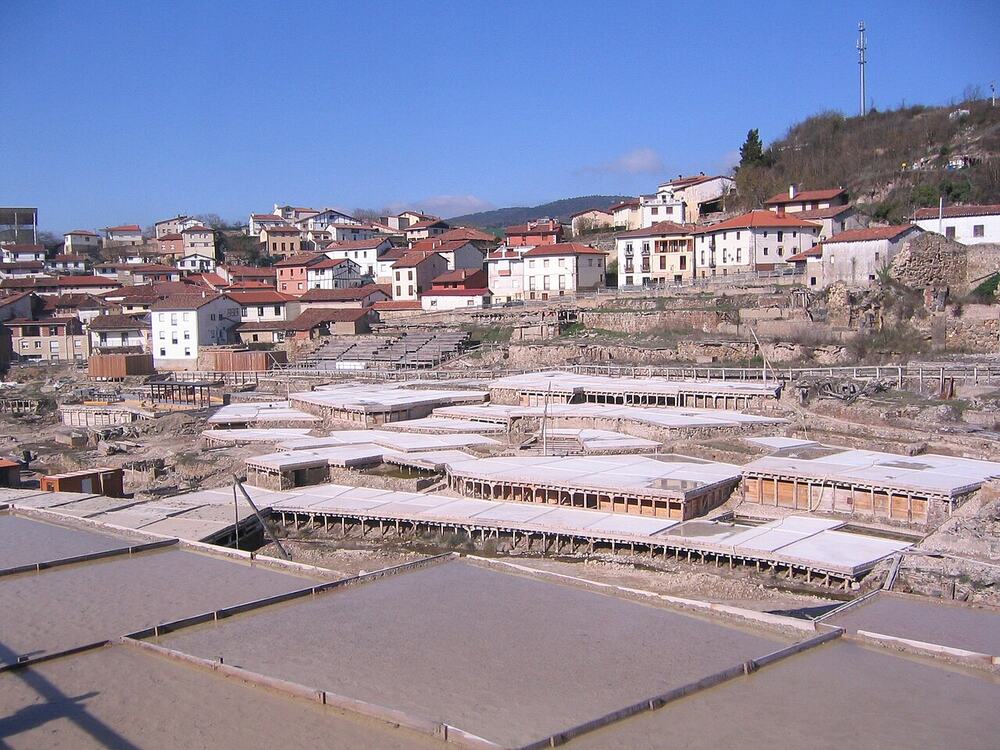 Vista general de las eras escalonadas del Valle Salado de Añana