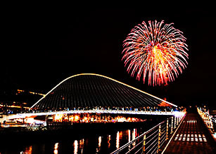 Fuegos Artificiales Fiestas de Bilbao 2023 Aste Nagusia