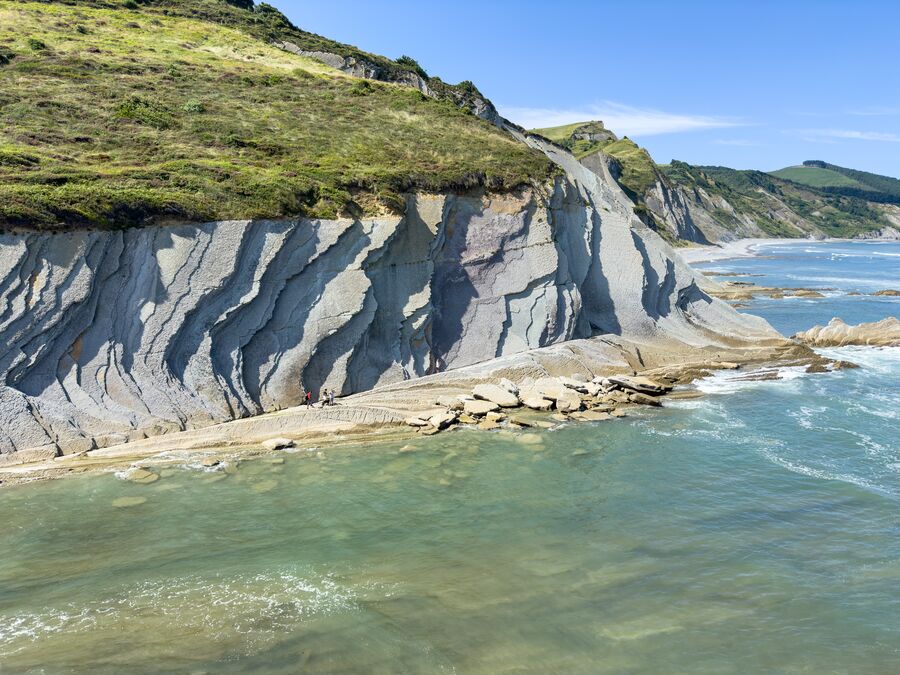 Flysch en la playa de Itzurun de Zumaia