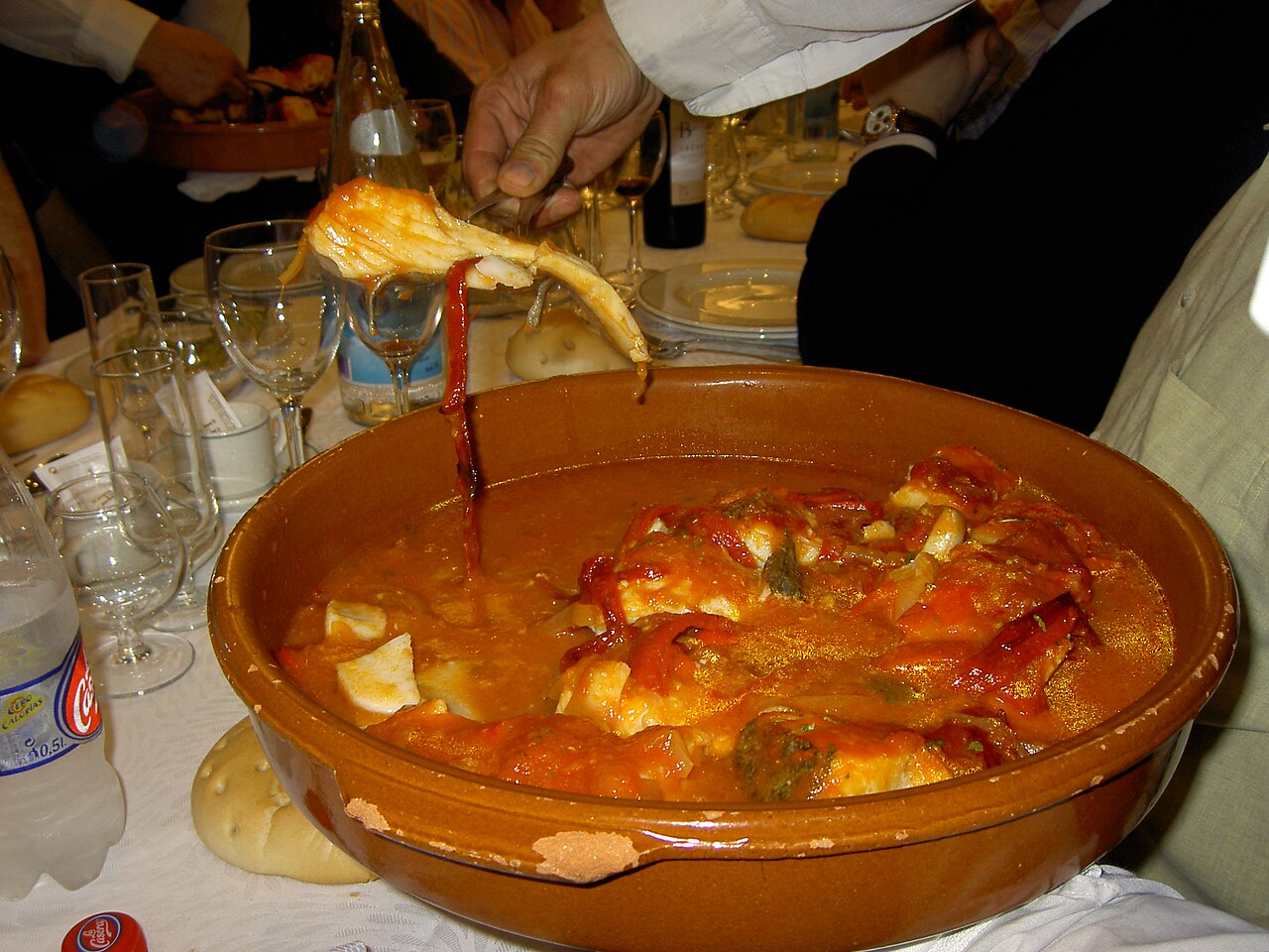 Ración de bacalao al pil-pil