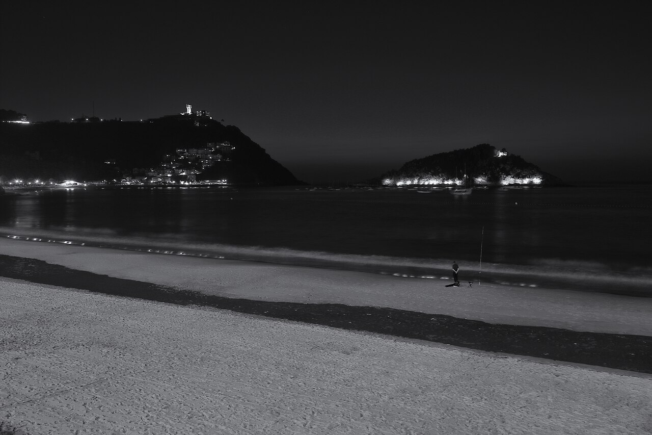 Vista de la playa de La Concha y la bahía de San Sebastián