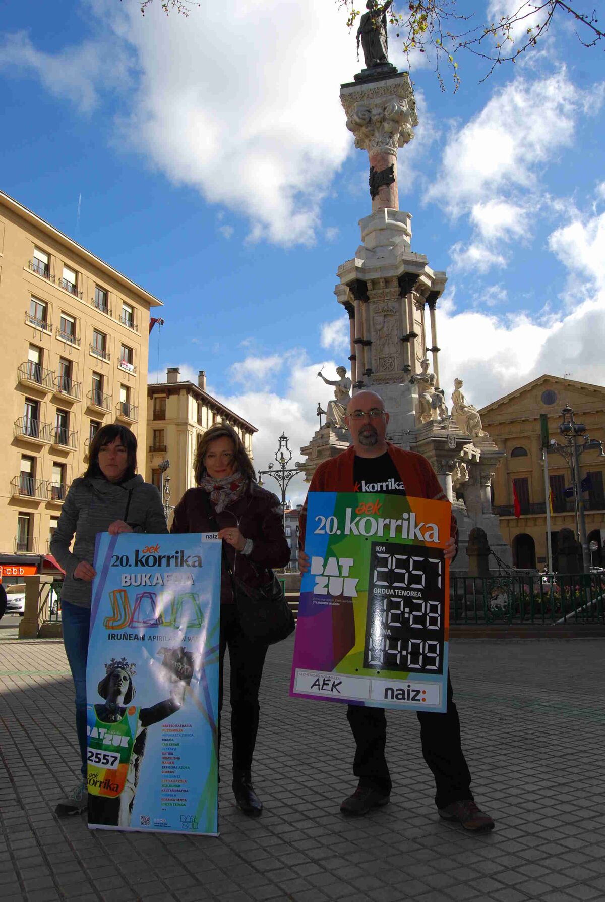 Grupo de participantes en la Korrika