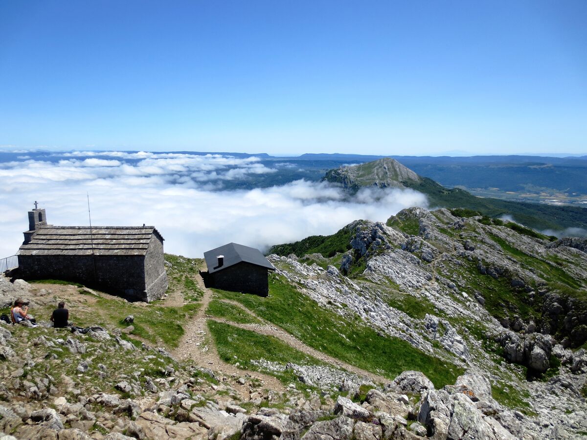 Sierra de Aizkorri, en el parque natural de Aizkorri-Aratz