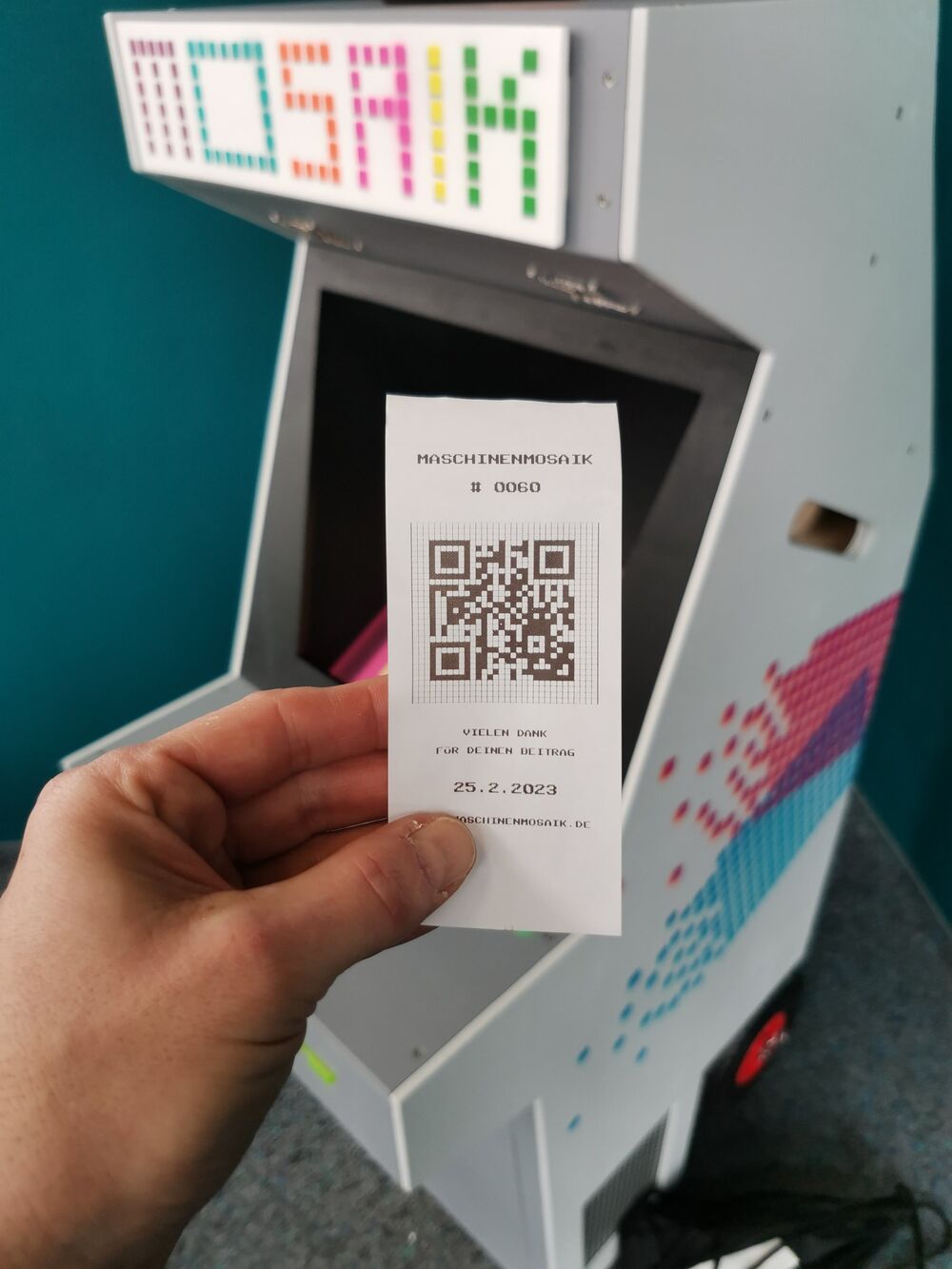 Ticket de compra impreso